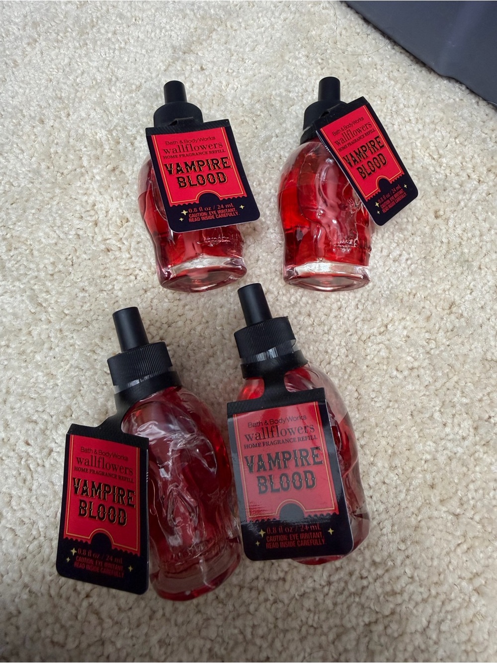 NEW NWT 4 Bath & Body Works Refills-Vampire Blood